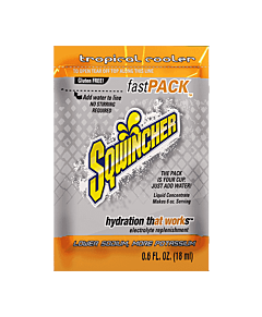 Sqwincher 015309 Fast Pack Liquid Concentrate, Tropical Cooler