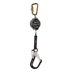 Safewaze 018-5007 Latitude Pro 7' Single Web Srl, Steel Carabiner, Aluminum Rebar Hook
