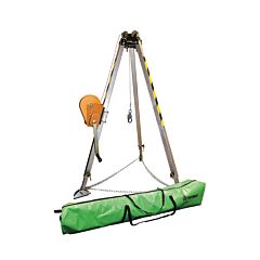 Safewaze 019-11001 7' Adjustable Tripod Kit, 65' Material Winch, Storage Bag