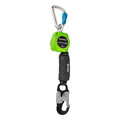 Safewaze 019-5049 Latitude 6' Single Web Srl, Aluminum Carabiner, Aluminum Snap Hook