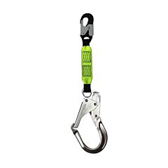 Safewaze 021-2075 20" Positioning Web Lanyard, Aluminum Snap Hook, Aluminum Rebar Hook