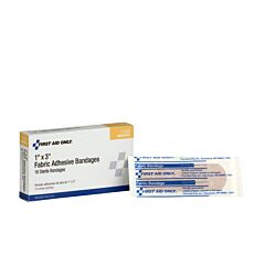 First Aid Only 1-008 1" X 3" Fabric Bandages, 16/Box