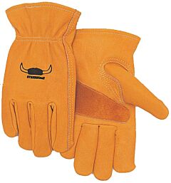 Weldas 10-2700L Steersotuff Drivers Gloves, Top Grain Cowhide, Keystone Thumb, Yellow, Size Large, 1/Pair