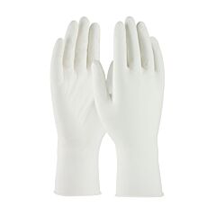 Pip 100-333010/L Cleanteam Single Use Class 10 Cleanroom Nitrile Glove With Finger Textured Grip - 12", White, Size Large