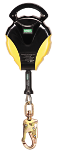 Msa 10120724 30' Workman Stainless Steel Cable Self-Retracting Lanyard With 36Cs Swivel Snap Hook And Load Indicator