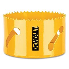 Dewalt Dah180054 Bi-Metal Hole Saw, 3-3/8 In Dia, 1-3/4 In Cutting Depth, Yellow