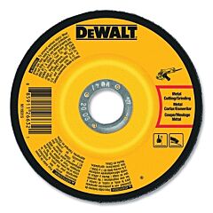Dewalt Dwa4500 Type 27 Grinding Wheel, 4 In Dia, 5/8 In, 15200 Rpm, 24 Grit, 1/4 In Thick