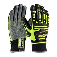 Pip 120-5275/Xxl Roustabout Kvw, Hi-Vis Yellow, Dorsal Protection, Kevlar Lnd, Water Barrier, 1/Pair