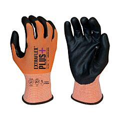 Armor Guys 14-720-Xl Cut Resistant Gloves, Extraflex Plus Liner With Black Pu Palm Coating, Thumb Crotch Reinforcement, Touch Screen, Ansi A6, Size X-Large