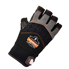 Ergodyne 17692 Proflex 900 Half-Finger Impact Gloves, Black, Small, 1/Pair