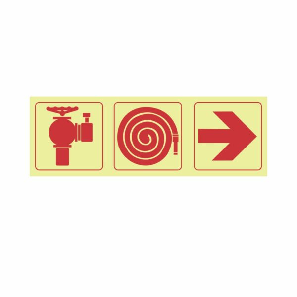 F9 Hydrant, hose reel, arrow right 190x570mm
