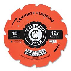 Crescent Csblf-1012 Laminate Flooring Circular Saw Blade, 5/8 In Dia Arbor, 12 Teeth, 10 In Dia Blade, 5 Ea/Pk
