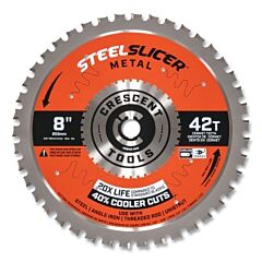 Crescent Csbmk-842 Steelslicer Metal Circular Saw Blade, 5/8 In Dia Arbor, 42 Teeth, 8 In Dia Blade, 5 Ea/Pk