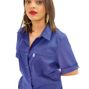 Ladies S/S Navy Pit Shirt