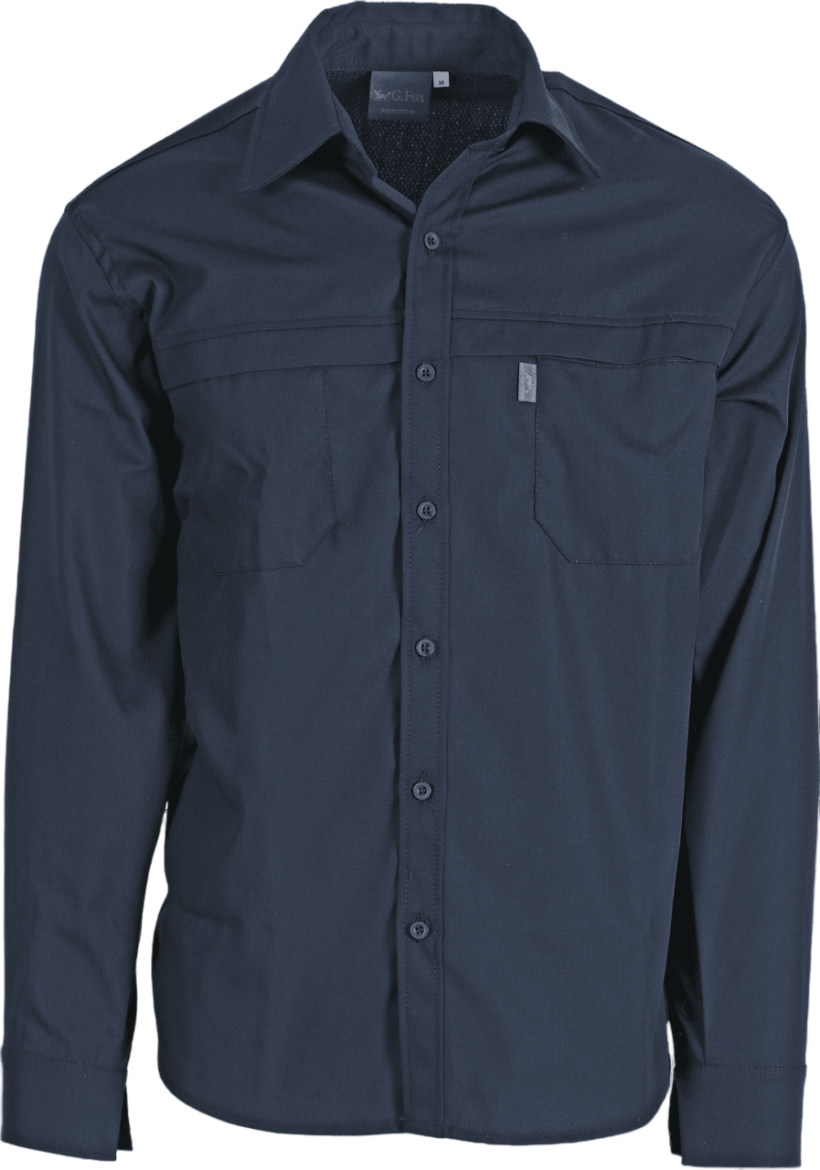 Mens L/S Navy Pit Shirt