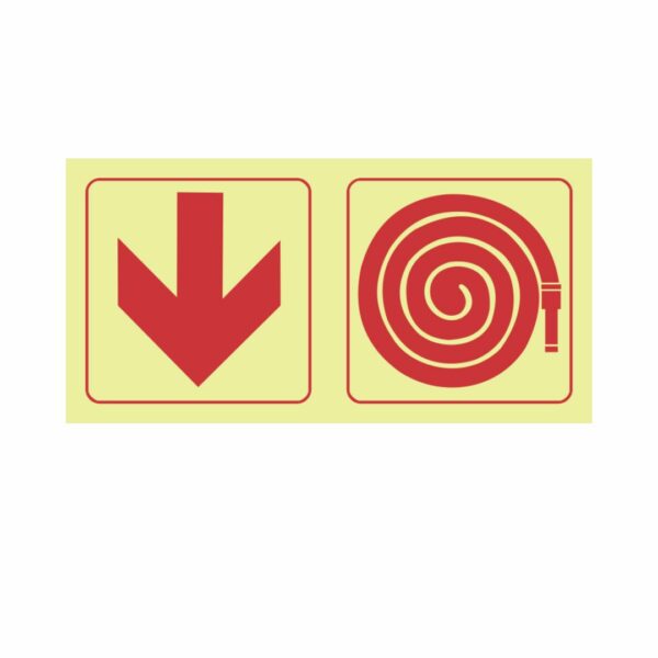 F14 Arrow down, hose reel 190x380mm