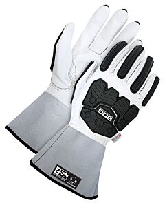 Bob Dale Gloves 20-9-5005 Lined Pearl Goatskin 5" Gauntlet W/Backhand Protection