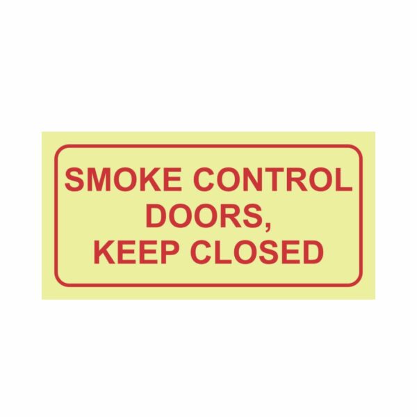 F42 Smoke control doors keep closed 190x380mm