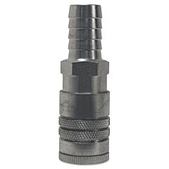 Dixon Valve Dc2644 Air Chief Industrial Semi-Auto Coupler Standard Hose Barb, 3/8 In Id, 3/8 In Body Size, Steel