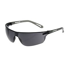 Pip 250-09-0001 Zenon Z-Lyte Rimless Safety Glasses With Gray Temple, Gray Lens And Anti-Scratch Coating