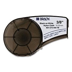 Brady? 110938 Bmp?21 Plus Series B-499 Terminal Block Label, 16 Ft L X 0.375 In W, Black On White