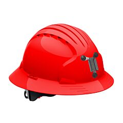 Pip 280-Ev6161M-60 Evolution Deluxe 6161 Full Brim Mining Hard Hat With Hdpe Shell, 6-Point Polyester Suspension And Wheel Ratchet Adjustment, Red