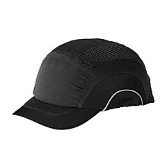 Pip 282-Abs150-11 Hardcap A1+ Baseball Style Bump Cap With Hdpe Protective Liner And Adjustable Back - Short Brim, Black