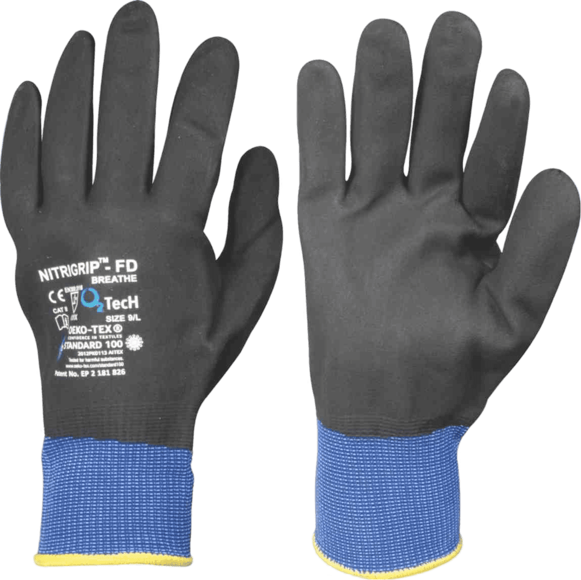 Nitrigrip-Fd Nylon F/C Blk Glove