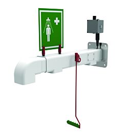 Hughes H2Gs-2H (Formerly Pn: 30254) Drench Shower, Freeze Protected, Wall Mount, Stainless Steel Pipe, 240V C1D2