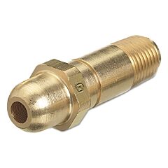 Western Enterprises 663 Regulator Inlet Nipples, Oxygen, 1/4"(Npt), 2 1/2", Brass, Cga-540, Handtight