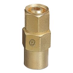 Western Enterprises Aw-405 Inert Arc Hose & Torch Adaptor, Brass, Straight, Female/Female, Rh To Rh