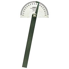 General Tools 18 Stainless Steel Protractor, 6 In, Round Head