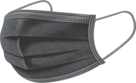 3 Ply Black Face Mask