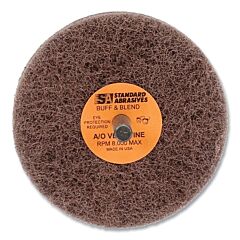 3M 051115-32525 Buff And Blend Gp Wheel, 3 In Dia X 0.25 In Arbor, Very Fine, 8000 Rpm, Aluminum Oxide
