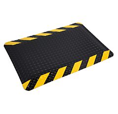 Wearwell 414.1516X3X4Chv Ultrasoft Diamond-Plate, 3' X 4' - Black W/Chevron