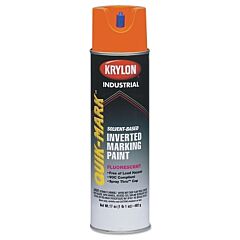 Krylon At3701007 Quik-Mark Fluorescent Inverted Marking Paint, 17Oz, Red/Orange