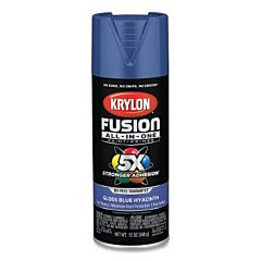 Krylon Industrial K02703007 Fusion All-In-One? Paints + Primers, 12 Oz, Aerosol Can, Gloss Blue Hyacinth