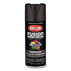 Krylon K02771007 Fusion All-In-One? Paints + Primers, 12 Oz, Aerosol Can, Metallic Oil Rubbed Bronze