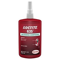 Loctite 135517 635 Retaining Compound, High Strength/Slow Cure, 250 Ml Bottle, Green, 4,000 Psi