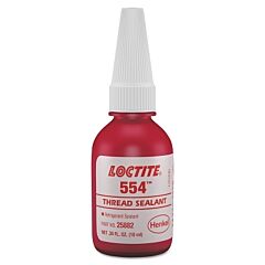 Loctite 231643 554 Thread Sealant, Refrigerant Sealant, 10 Ml Bottle, Red