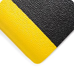 Wearwell 444.58X2X34Byl Deluxe Soft Step, 2' X 34' - Black W/Yellow