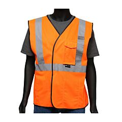 West Chester 47204/2Xl Economy Safety Vest, Orange, Solid, Class 2, Size 2X-Large