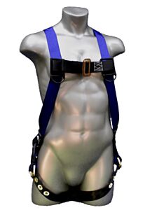 Elk River 48153 Cp Plus Full Body Harness Tongue Buckles, 1 D-Ring, Size Small To X-Large