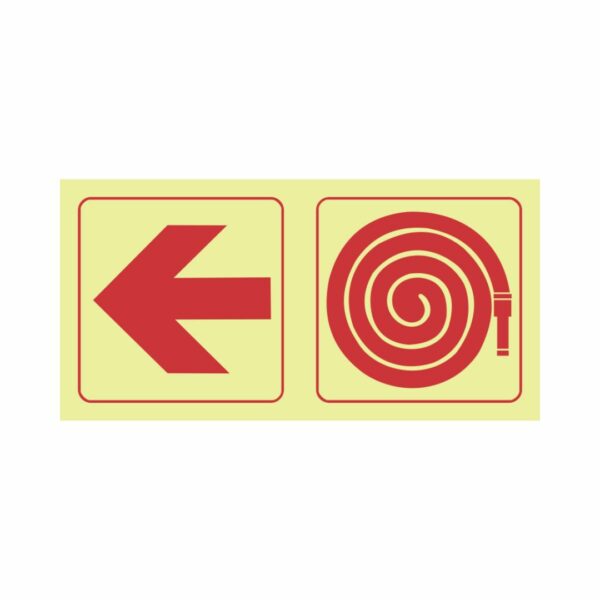 F17 Arrow left, hose reel 190x380mm