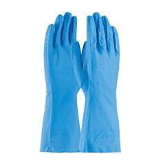 Assurance? 50-N092B/L Unsupported Nitrile Gloves, Unlined With Raised Diamond Grip, 8 Mil, Blue, Size Large
