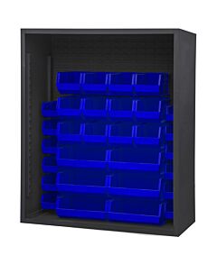 Durham 5014-30-5295 Enclosed Shelving, 30 Blue Bins