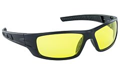 Sas Safety 5510-03 Vx9 Safety Glasses, Black Frame, Yellow Lens, Polybag
