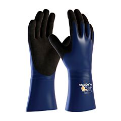 Maxidry? Plus? 56-530/M Nitrile Coated Gloves With Nylon / Elastane Liner And Non-Slip Grip On Palm & Fingers, Blue, Size Medium