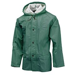 Neese 56001-00-2-Grn-4X Jacket Is Minimum Of 30?? Long, Non-Conductive Snap Front Closure With Storm Flap, Corduroy Tipped Collar, Attached Hood Green, Size 4X-Large