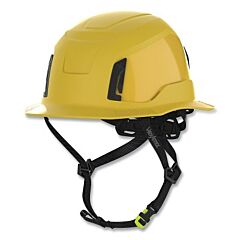 Hexarmor 16-31003 Ceros? Xt400E Class E Full Brim Helmet, Six-Point Suspension, Yellow, Vented